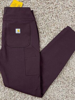 Carhartt Women's Force® Fitted Midweight Utility Pants Blackberry, Size Small